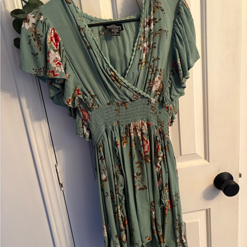 Angie Dress with Flutter Sleeves